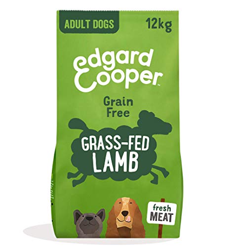 Edgard & Cooper Pienso Perros Adultos Comida Seca Natural Sin Cereales, Fácil de digerir, Alimentación Sana Sabrosa y equilibrada, Proteína de Alta qualidad (Cordero, 12 kg (Paquete de 1))