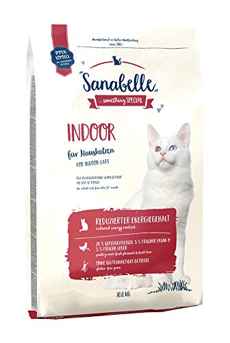 Sanabelle Indoor | alimento seco para gatos adultos (a partir de 12 meses) | especialmente indicado para gatos de interior y con movilidad reducida | 1 x 10 kg