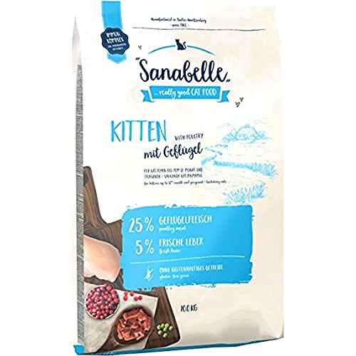 Sanabelle Kitten | Alimento seco para gatos en crecimiento y embarazados / lactantes | 1 x 10 kg