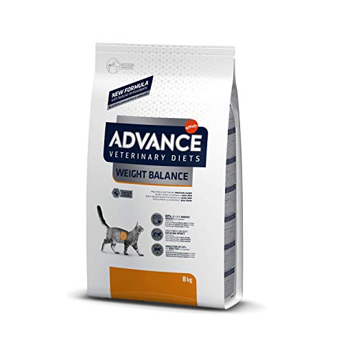 Advance Veterinary Diets Weight Balance, Pienso para Gatos con Problemas de sobrepeso, 8kg