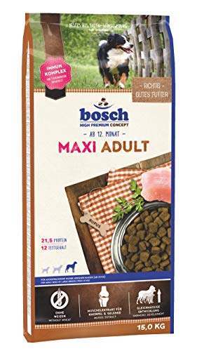 bosch HPC Maxi Adult | Alimento seco para perros adultos de razas grandes (a partir de 25 kg) | 1 x 15 kg