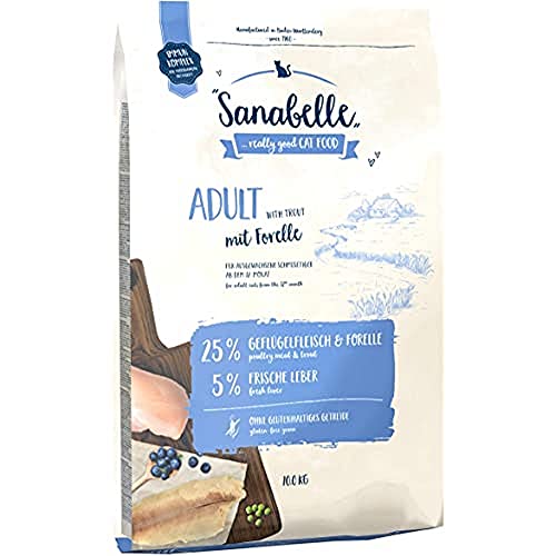 Sanabelle Adult con Trucha | Alimento seco para gatos adultos (a partir de 12 meses) | 1 x 10 kg