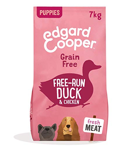 Edgard & Cooper Pienso Perros Adultos Comida Seca Natural Sin Cereales, Fácil de digerir, Alimentación Sana Sabrosa y equilibrada, Proteína de Alta qualidad (Cachorros Pato/Pollo, 7 kg (Paquete de 1))