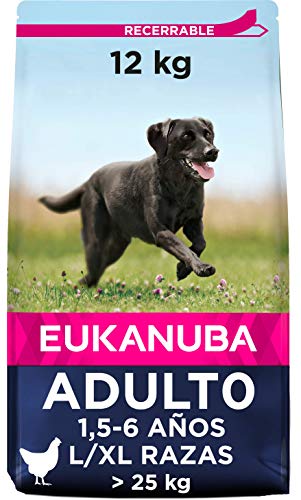 Eukanuba Alimento seco para perros adultos de razas grandes con pollo 12 kg