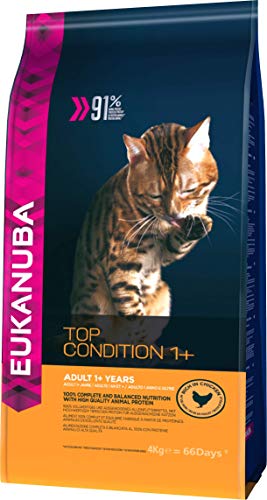 EUKANUBA FELINE TOP CONDITION 1+ POLLO HIGADO 4KG
