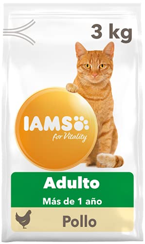 IAMS for Vitality Alimento seco para gatos adultos con pollo fresco (1-6 años), 3 kg