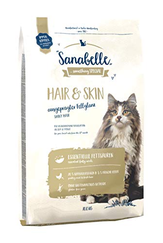 Sanabelle Hair & Skin | Alimento seco para gatos de raza que favorece el desarrollo óptimo del pelaje | 1 x 10 kg