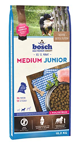 bosch HPC Medium Junior | Alimento seco para perros de razas medianas | 1 x 15 kg