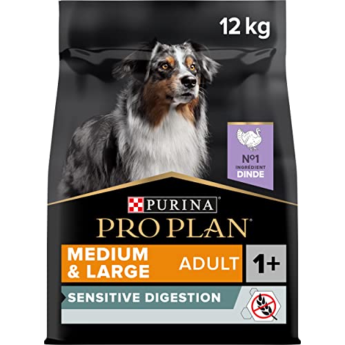 Purina Pro Plan Medium Large Adult Grain Free Pienso para Perro Mediano y Grande Digestión Sensible sin Cereales con Pavo, saco de 12kg