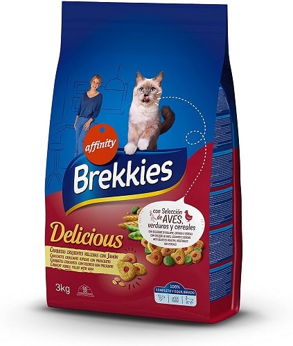 Pienso para gatos adultos Brekkies Delicious