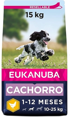 Pienso Eukanuba para perros cachorros razas medianas
