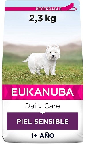 Pienso para perros Eukanuba Daily Care piel sensible