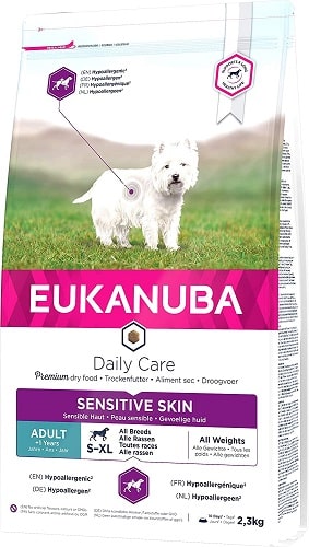 Alimento seco para perros Eukanuba Daily Care piel sensible