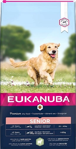 Pienso para perros Eukanuba senior de razas grandes
