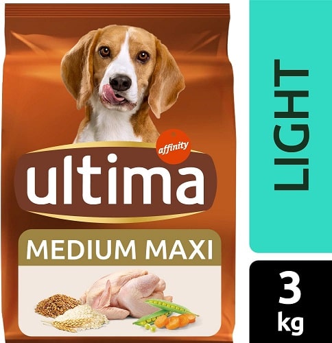 Alimento seco para perros Ultima Medium Maxi Light