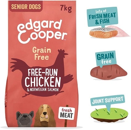 Alimento seco para perros Edgard Cooper Grain Free senior