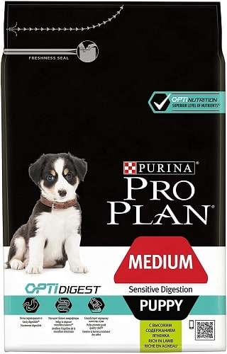 Alimento seco para perros Purina Pro Plan OptiDigest Medium Sensitive Digestion Puppy
