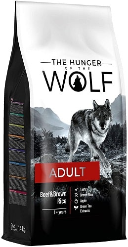Pienso para perros The Hunger Of The Wolf Adult con ternera y arroz integral