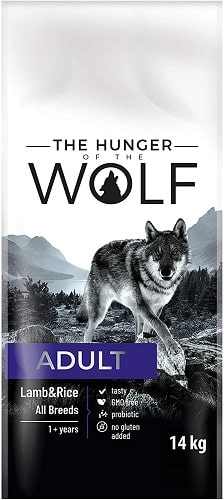 Alimento seco para perros The Hunger Of The Wolf Adult cordero y arroz